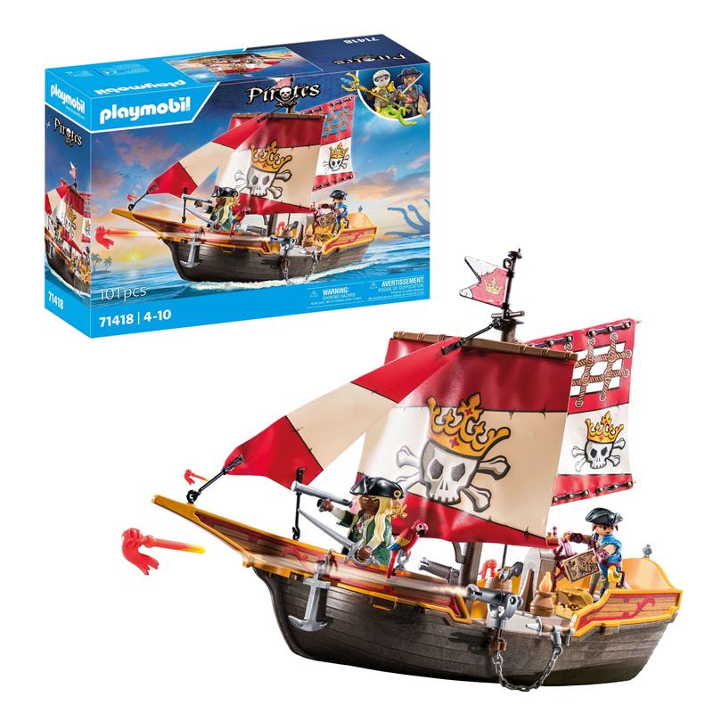 Playmobil Pirate Ship - 101 Pieces