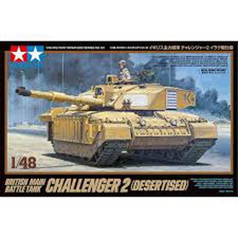 Tamiya -1/48 British Main Battle Tank Challenger 2 (Desertised)