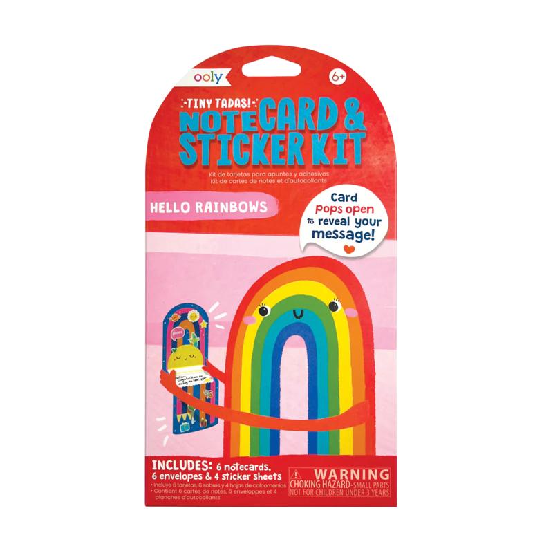 Tiny Tadas! Note Cards and Sticker Set - Hello Rainbows